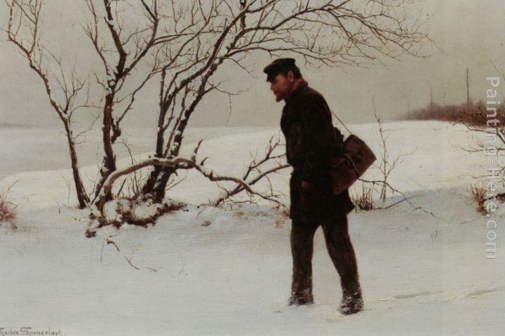 Charles Spencelayh A Winter Traveler